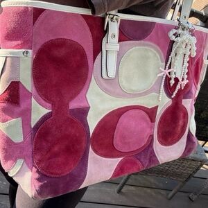 Coach Multicolor Patchwork Tote